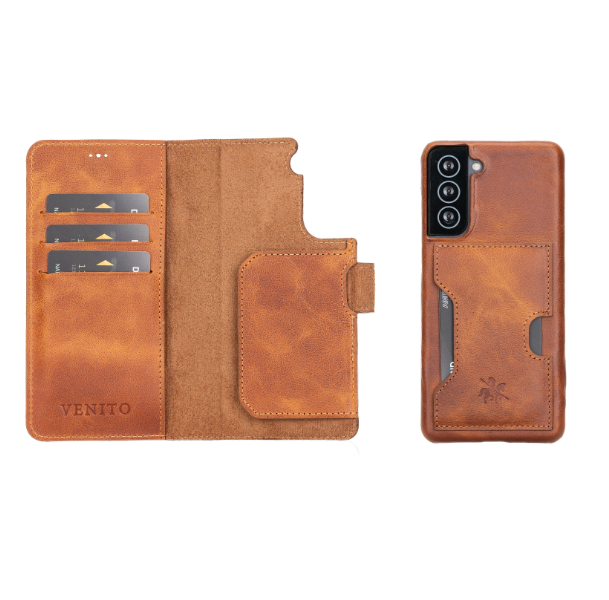 Florence Samsung Galaxy S21 Leather Wallet Case with Card Holder