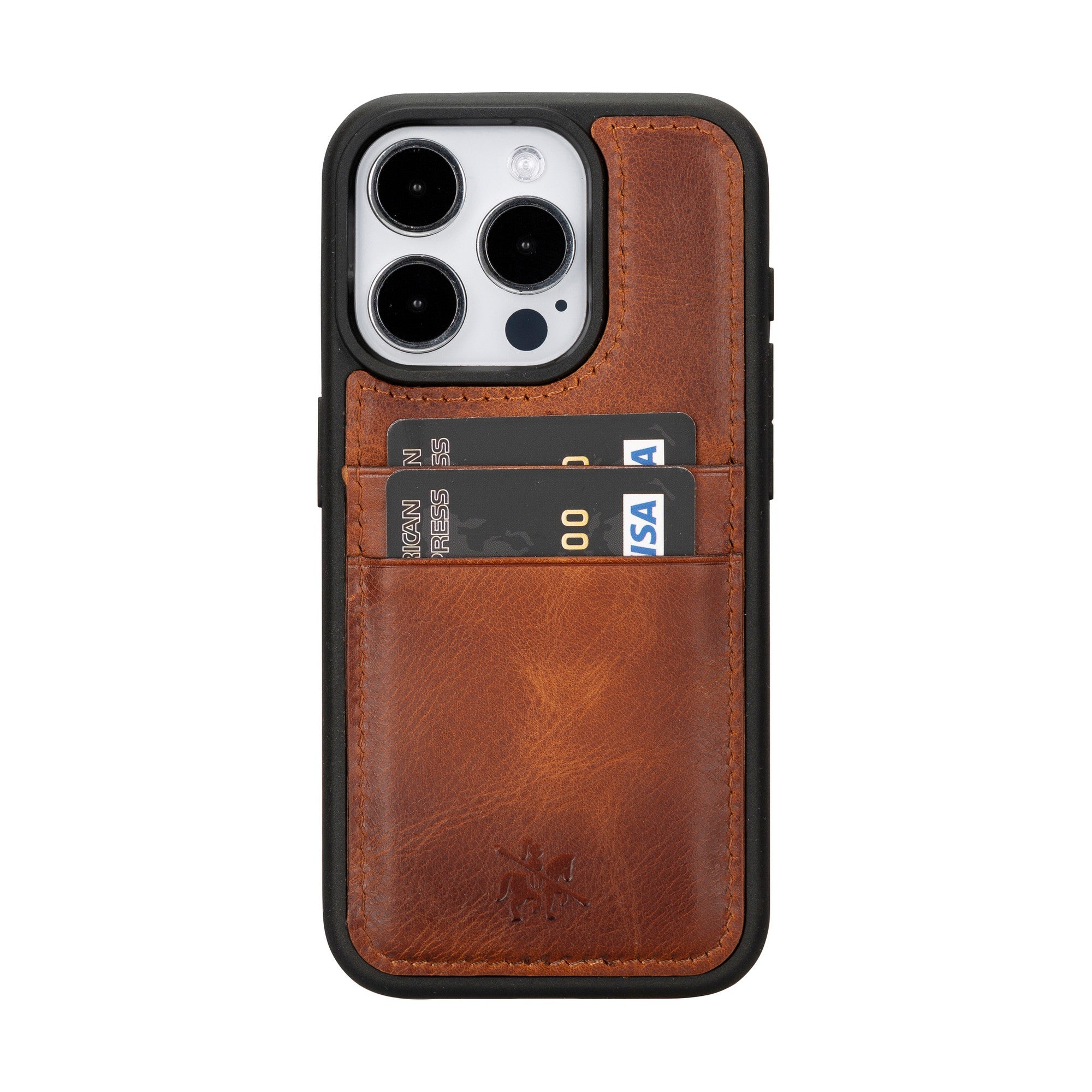 Venito Capri Wallet Case Compatible with iPhone 14 Antique Brown