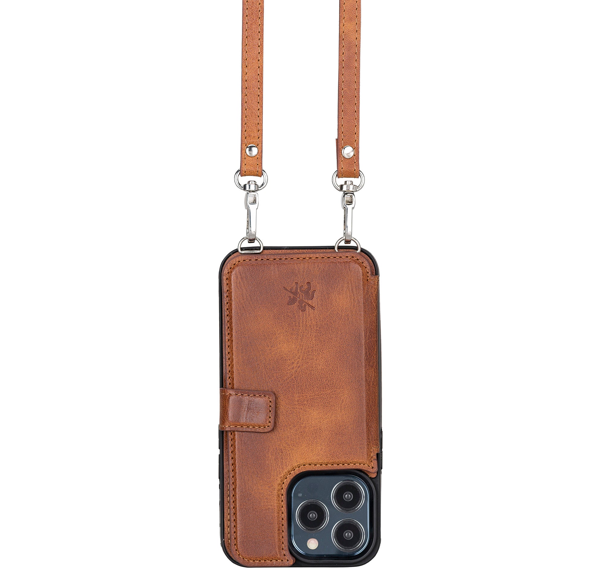 Cross Body Personalized Leather iPhone 15 Pro Max/15 Plus/14 