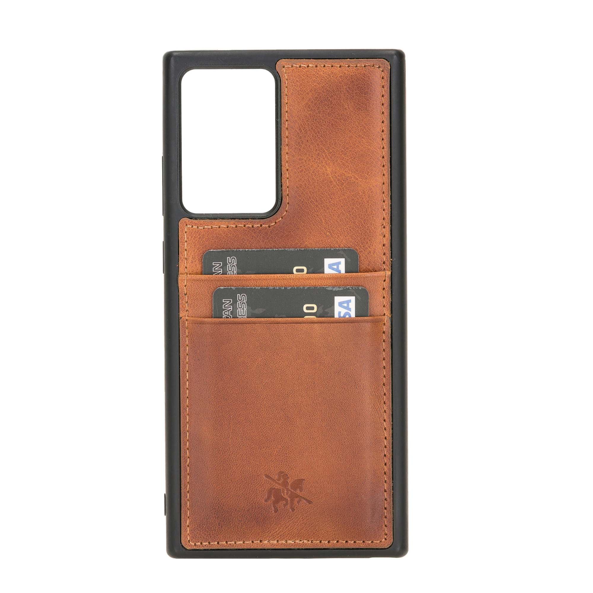 Capri Samsung Galaxy S23 Ultra Leather Snap-On Case with Card