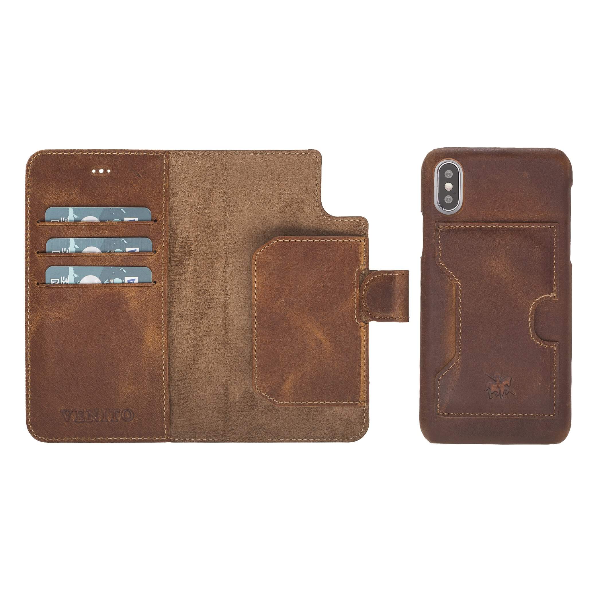 Florence iPhone X Leather Detachable Cardholder Wallet Case