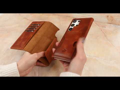 Trieste Leather Wallet Case for Samsung Galaxy Z Fold 4 – Venito Leather