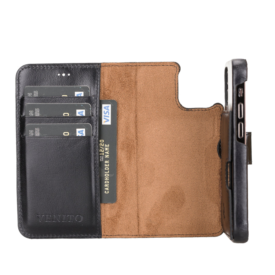 Florence RFID Blocking Leather Wallet Case for iPhone 12 Mini