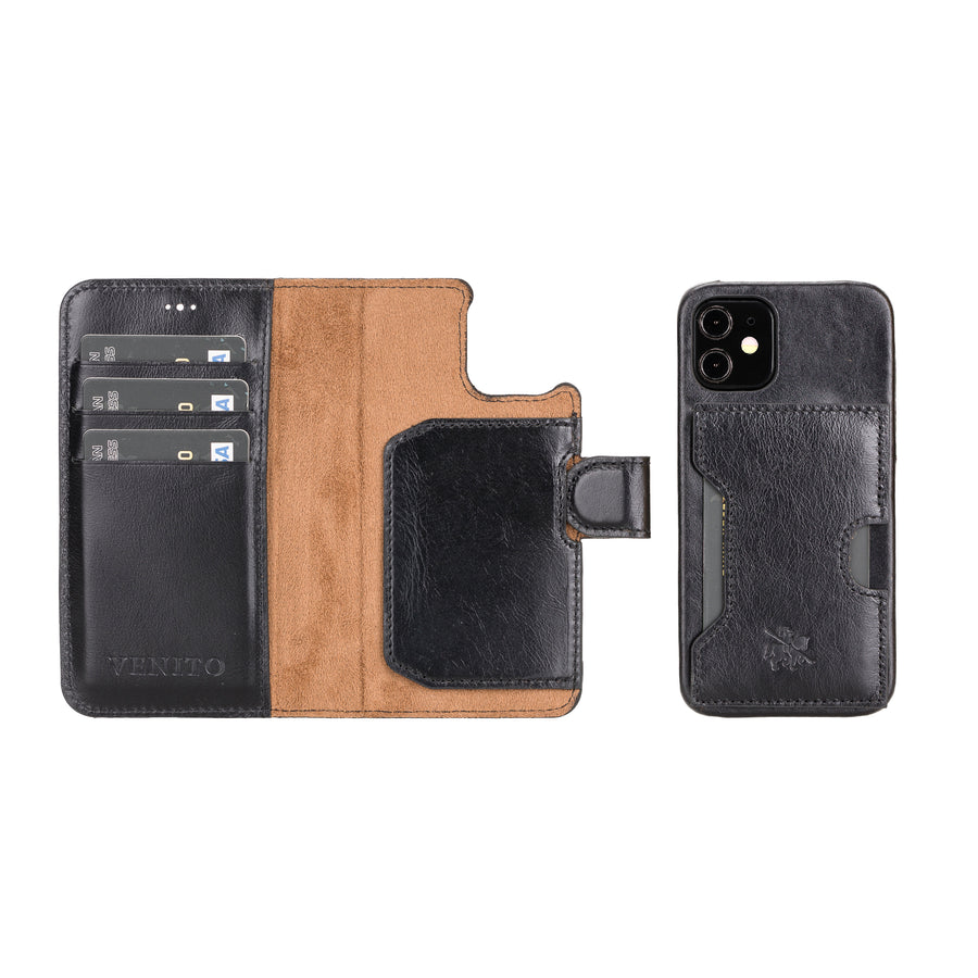 Florence RFID Blocking Leather Wallet Case for iPhone 12 Mini