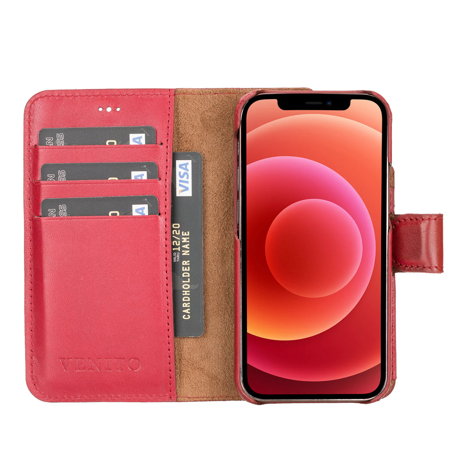 Florence RFID Blocking Leather Wallet Case for iPhone 12 Mini