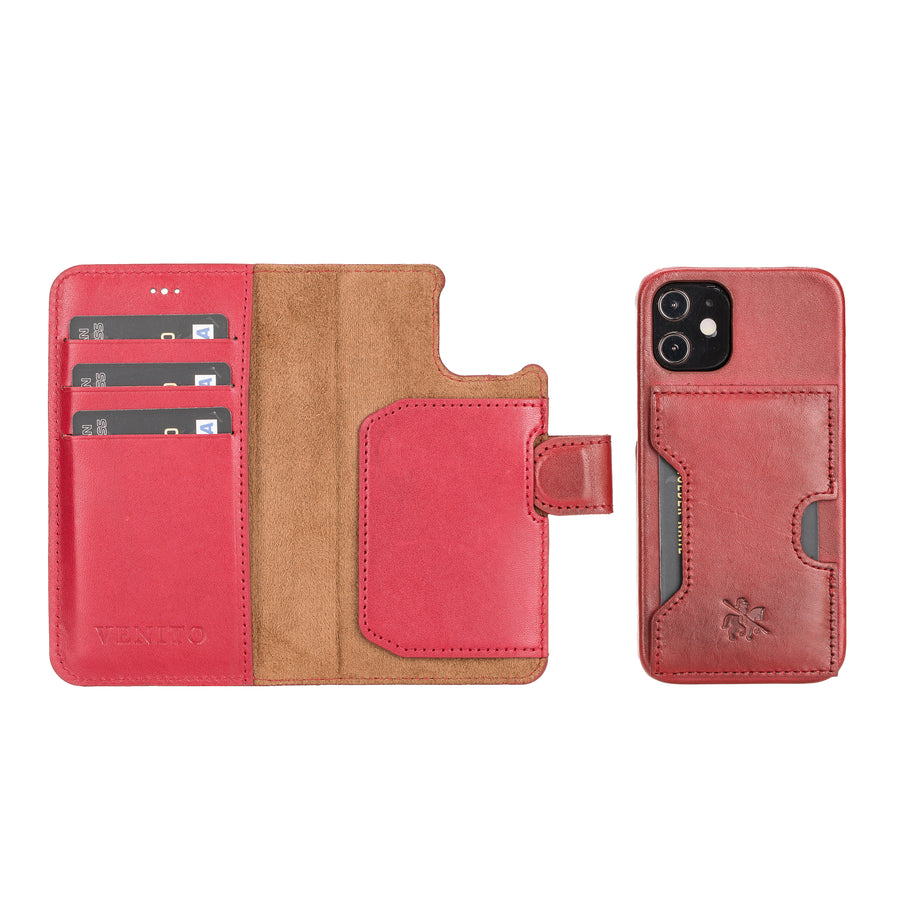 Florence RFID Blocking Leather Wallet Case for iPhone 12 Mini