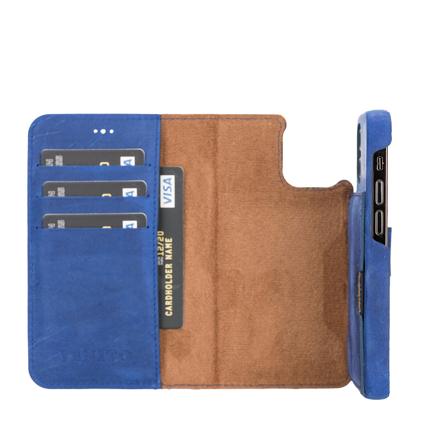 Florence RFID Blocking Leather Wallet Case for iPhone 12 Mini