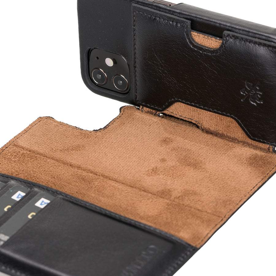 Florence RFID Blocking Leather Wallet Case for iPhone 12 Mini