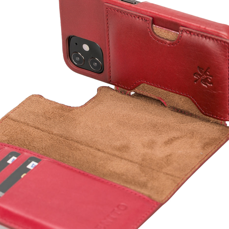 Florence RFID Blocking Leather Wallet Case for iPhone 12 Mini