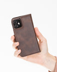 Florence RFID Blocking Leather Wallet Case for iPhone 12 Mini