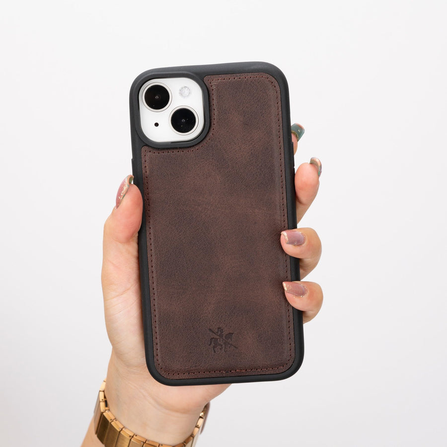 Lucca Snap On Leather Case for iPhone 15 Plus