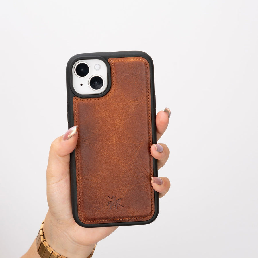 Lucca Snap On Leather Case for iPhone 15 Plus