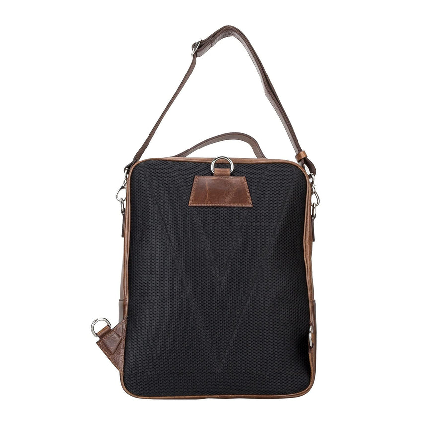 Sicily Unisex 14" Leather Laptop Backpack