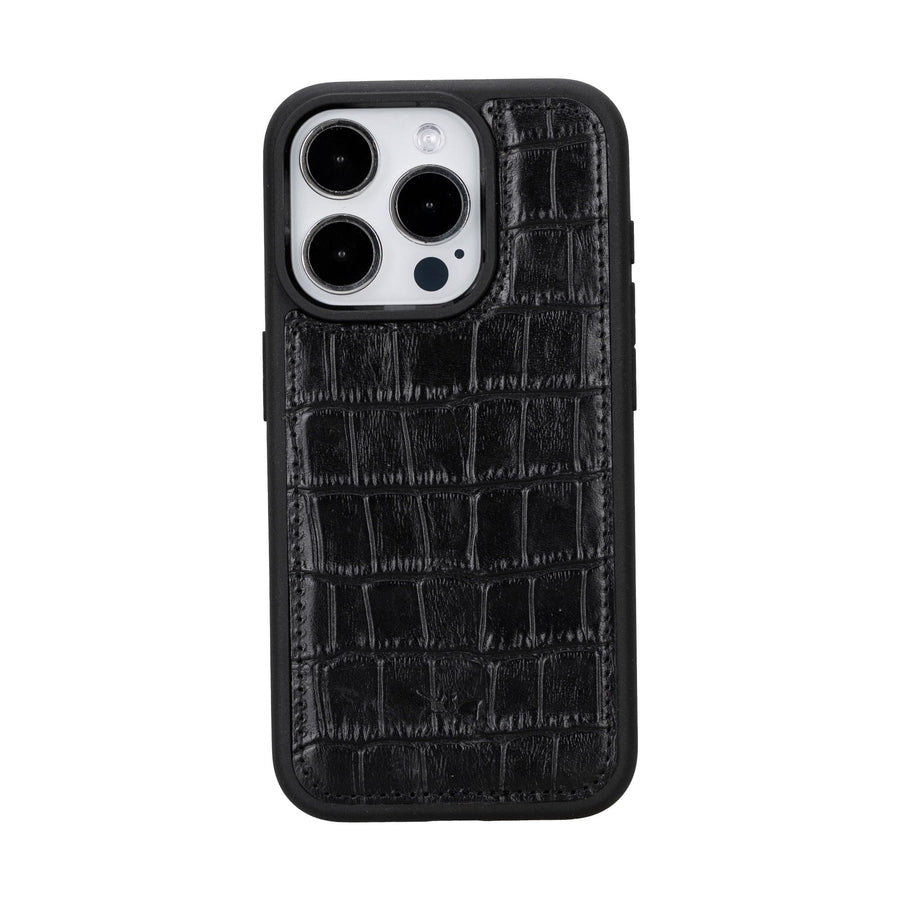 Funda de cuero Lucca Snap On para iPhone 15 Pro