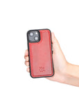 Lucca Snap On Leather Case for iPhone 13 Mini