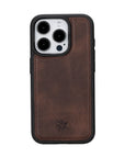 Funda de cuero Lucca Snap On para iPhone 15 Pro