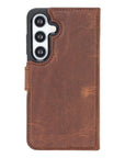 Magic Samsung Galaxy S25 Detachable Leather Wallet Case