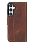 Magic Samsung Galaxy S25 Plus Detachable Leather Wallet Case