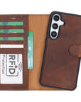 Magic Samsung Galaxy S25 Plus Detachable Leather Wallet Case