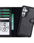 Magic Samsung Galaxy S25 Detachable Leather Wallet Case