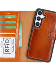 Magic Samsung Galaxy S25 Plus Detachable Leather Wallet Case