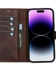 Funda tipo billetera de cuero desmontable con bloqueo RFID Ravenna para iPhone 15 Plus