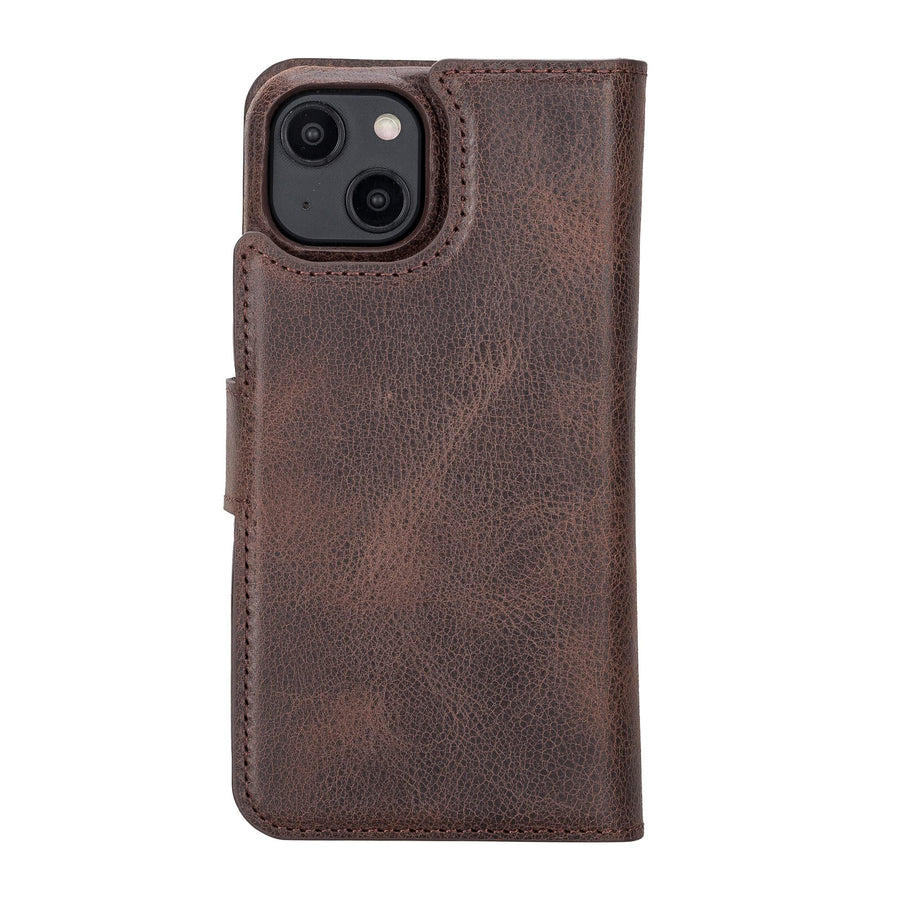 Funda tipo billetera de cuero con bloqueo RFID Florence para iPhone 14