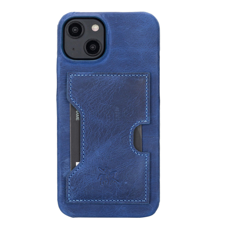 Funda tipo billetera de cuero con bloqueo RFID Florence para iPhone 14