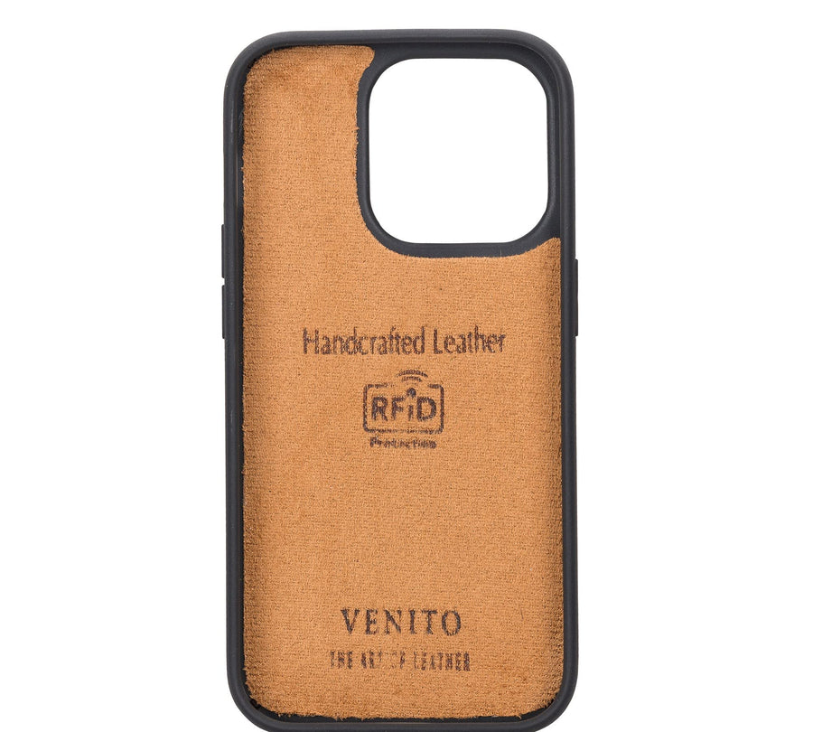 Funda tipo billetera de cuero desmontable con bloqueo RFID Ravenna para iPhone 14 Pro