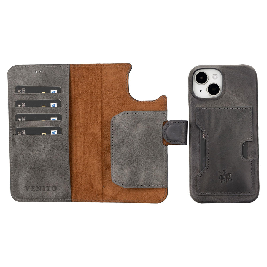 Florence RFID Blocking Leather Wallet Case for iPhone 15