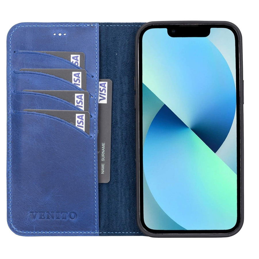 Funda tipo cartera de cuero desmontable con bloqueo RFID Ravenna para iPhone 13 Pro Max