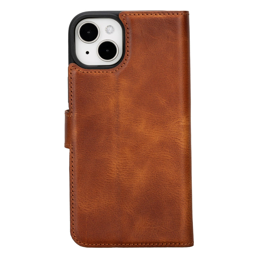 Funda tipo billetera de cuero desmontable con bloqueo RFID Ravenna para iPhone 15 Plus