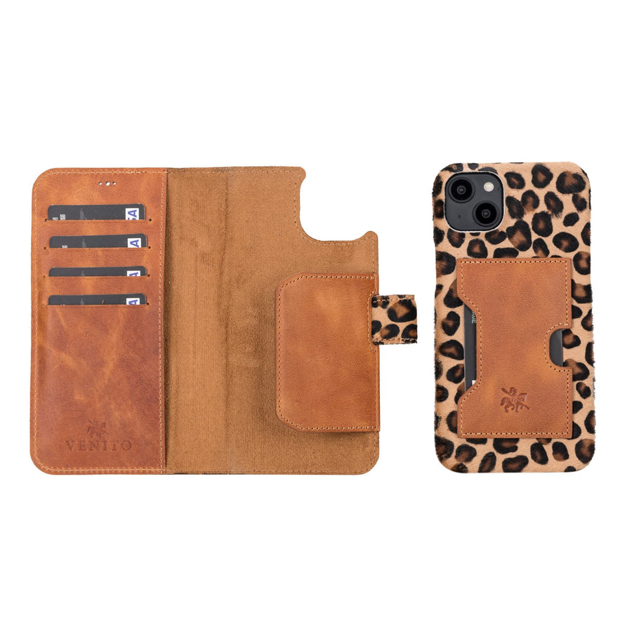 Funda tipo billetera de cuero con bloqueo RFID Florence para iPhone 14 Plus