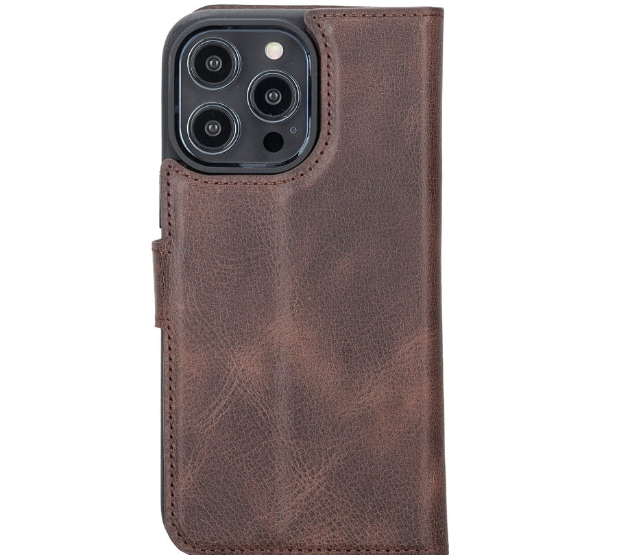 Funda tipo cartera de cuero desmontable con bloqueo RFID Ravenna para iPhone 14 Pro Max