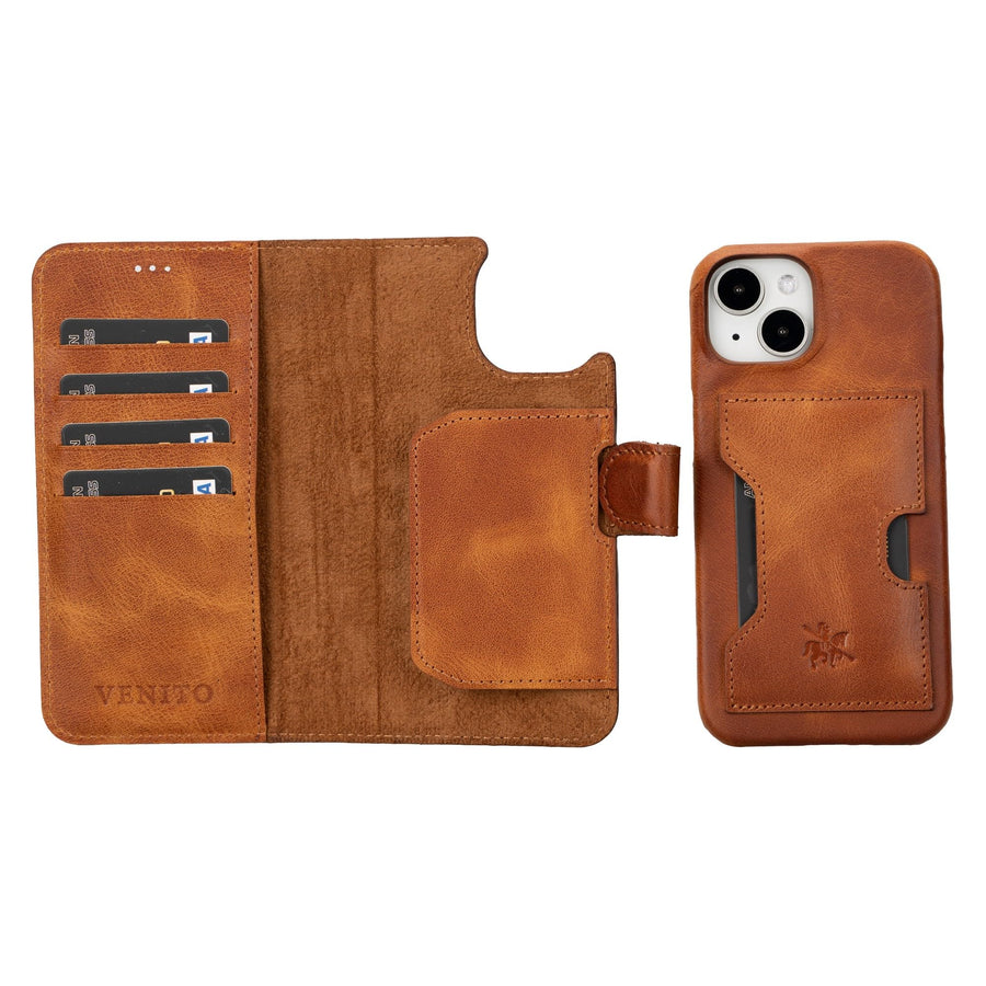 Florence RFID Blocking Leather Wallet Case for iPhone 15