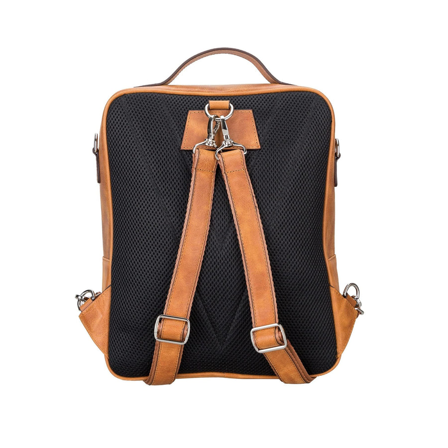 Sicily Unisex 14" Leather Laptop Backpack