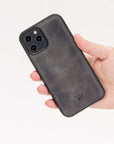 Funda de cuero Lucca Snap On para iPhone 13 Pro