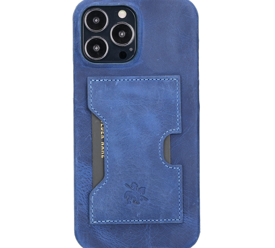 Funda tipo billetera de cuero con bloqueo RFID Florence para iPhone 14 Pro Max