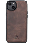 Funda de cuero Lucca a presión para iPhone 14 Plus