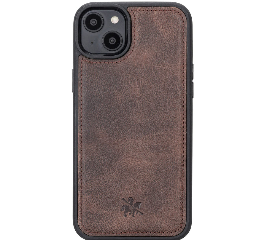 Funda de cuero Lucca a presión para iPhone 14 Plus