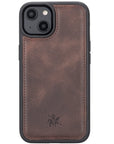 Funda de cuero Lucca a presión para iPhone 14