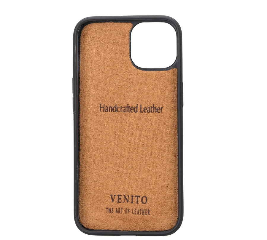 Funda de cuero Lucca a presión para iPhone 14