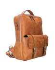 Sicily Unisex 14" Leather Laptop Backpack