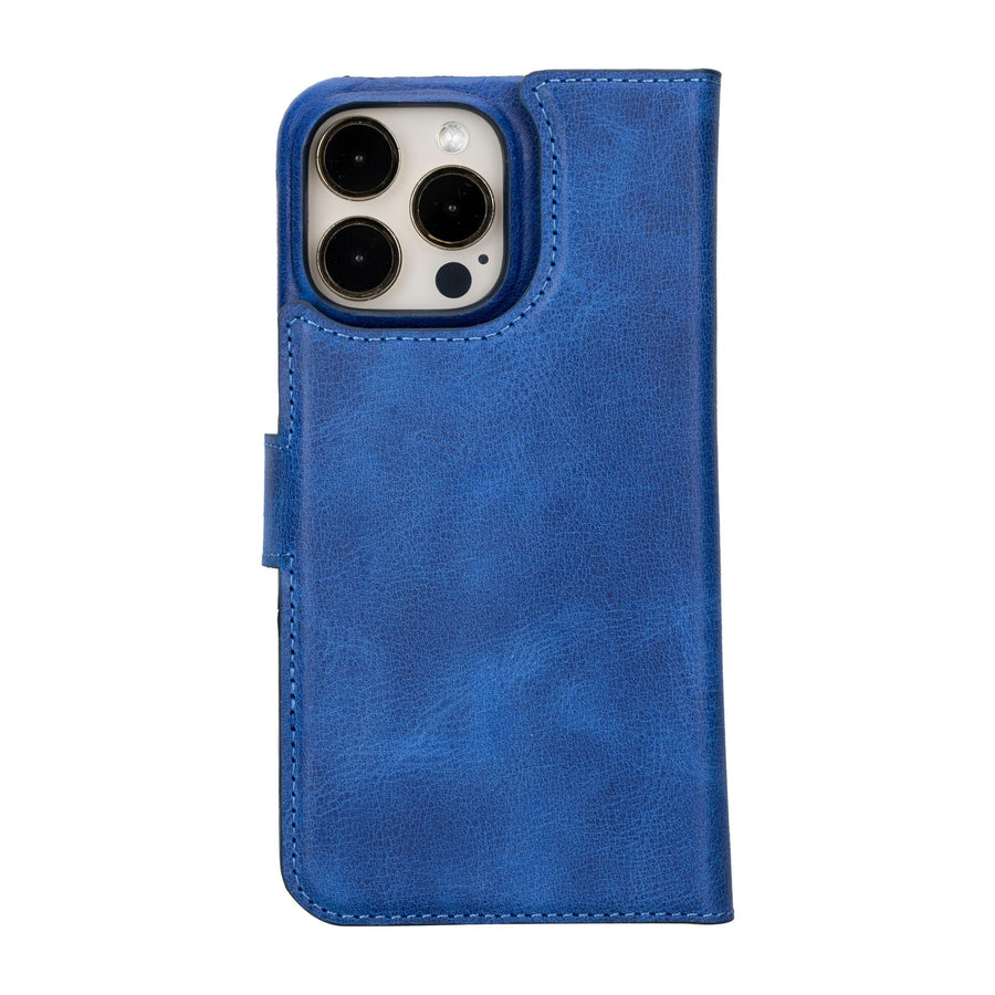 Funda tipo billetera de cuero con bloqueo RFID Florence para iPhone 15 Pro Max