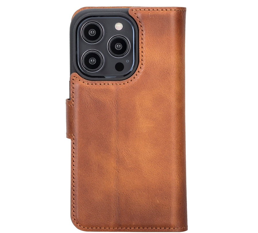 Funda tipo billetera de cuero desmontable con bloqueo RFID Ravenna para iPhone 14 Pro