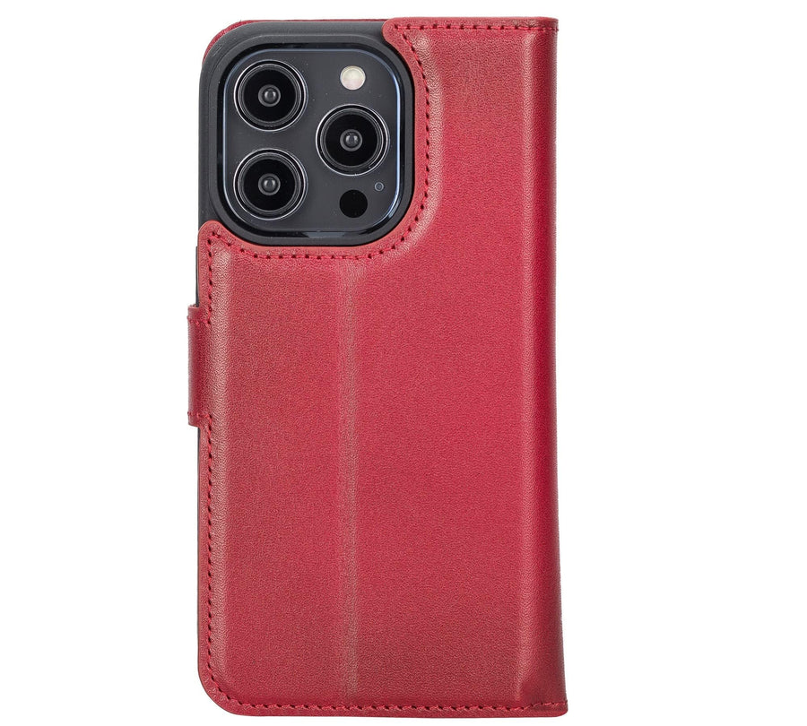 Funda tipo billetera de cuero desmontable con bloqueo RFID Ravenna para iPhone 14 Pro