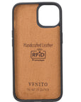 Funda tipo billetera de cuero desmontable con bloqueo RFID Ravenna para iPhone 14