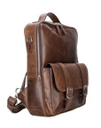 Sicily Unisex 14" Leather Laptop Backpack