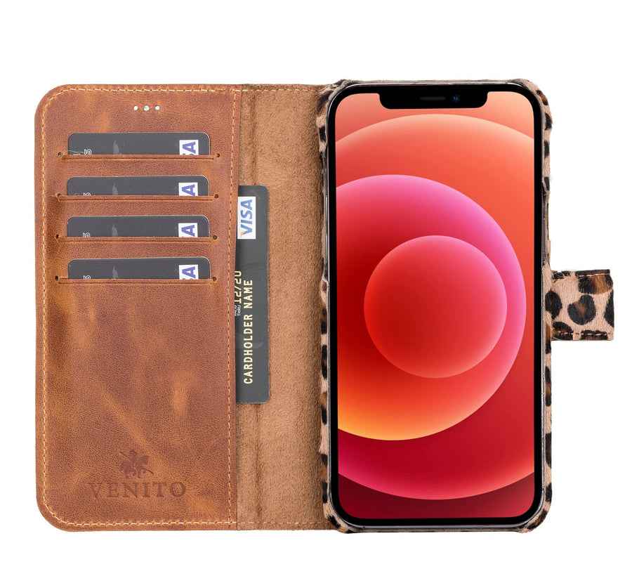 Funda tipo billetera de cuero con bloqueo RFID Florence para iPhone 14 Pro Max