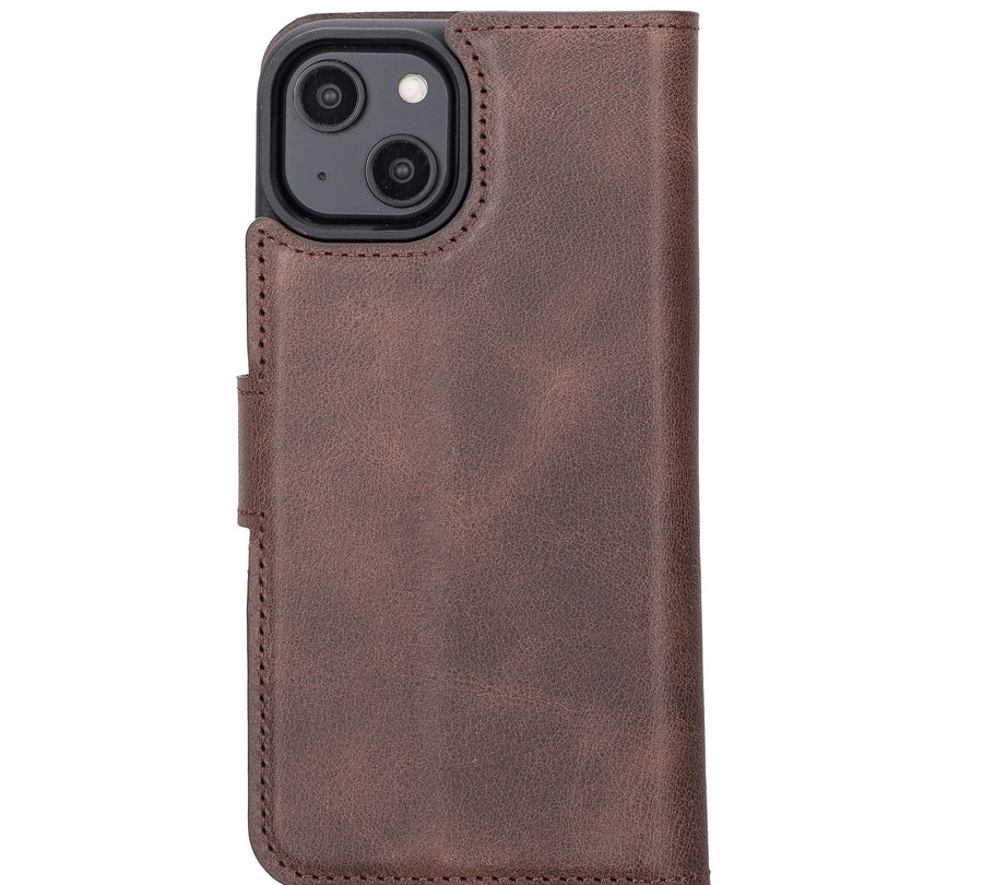 Funda tipo billetera de cuero desmontable con bloqueo RFID Ravenna para iPhone 14